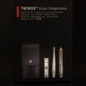 Pochette manucure, noire, 3 pièces "Asian competence"