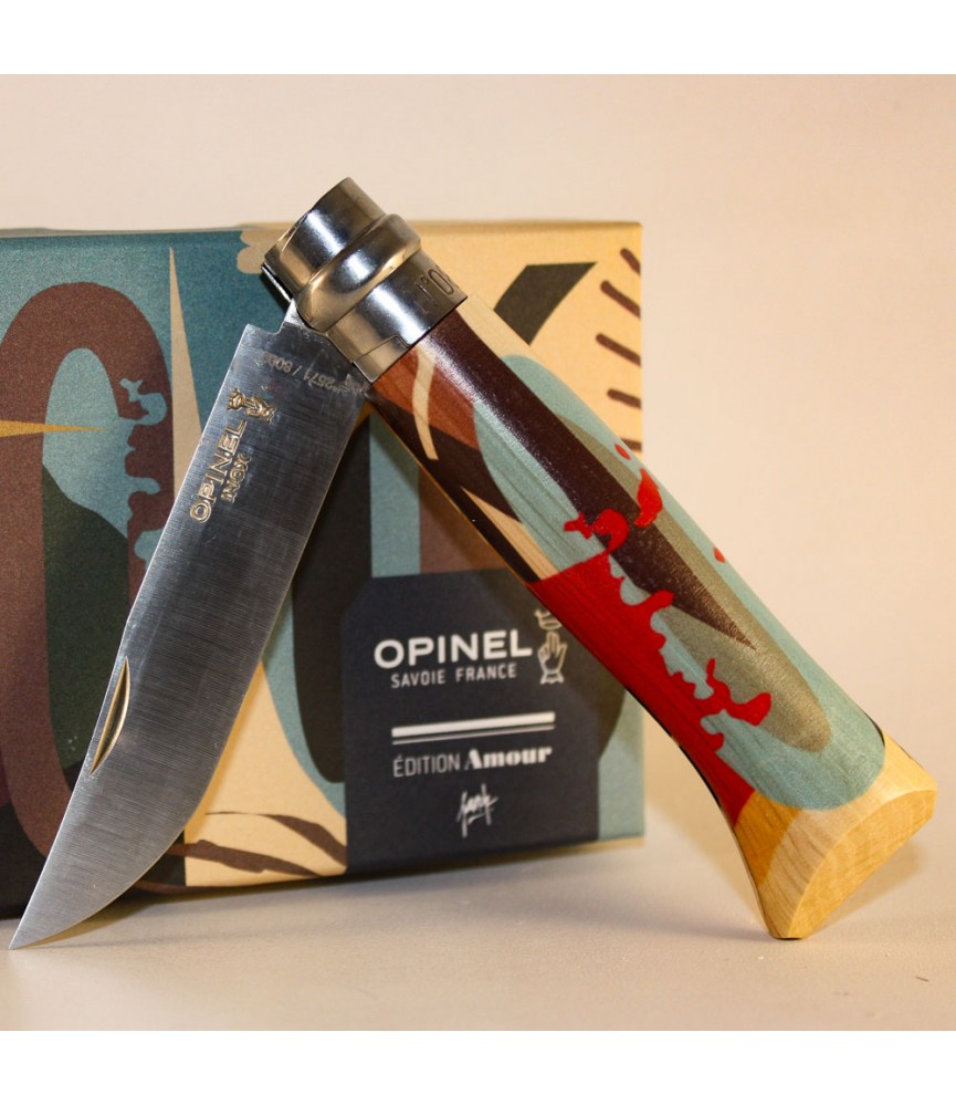 COUTEAU OPINEL PLIANT N°8 "AMOUR" BY Franck Pellegrino