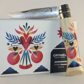 COUTEAU OPINEL PLIANT N°8 "AMOUR" BY Kruella d'Enfer