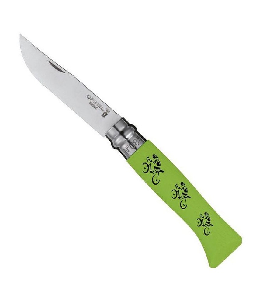 Couteau OPINEL PLIANT N°8 Maillot Vert