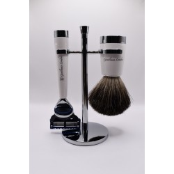 Gentlement London Fusion set de rasage blanc