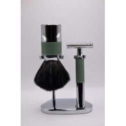 Ensemble Muhle neo vert, blaireau T12 noir...